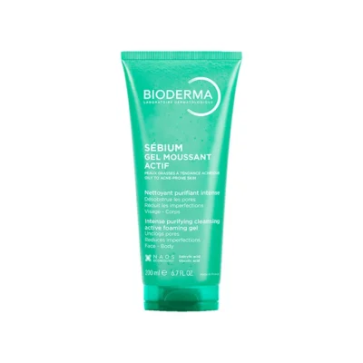 Bioderma sebium gel mousssant actif 200 ml.