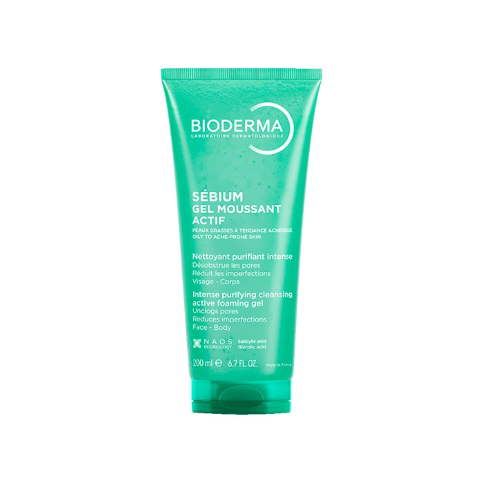 Bioderma sebium gel mousssant actif 200 ml.
