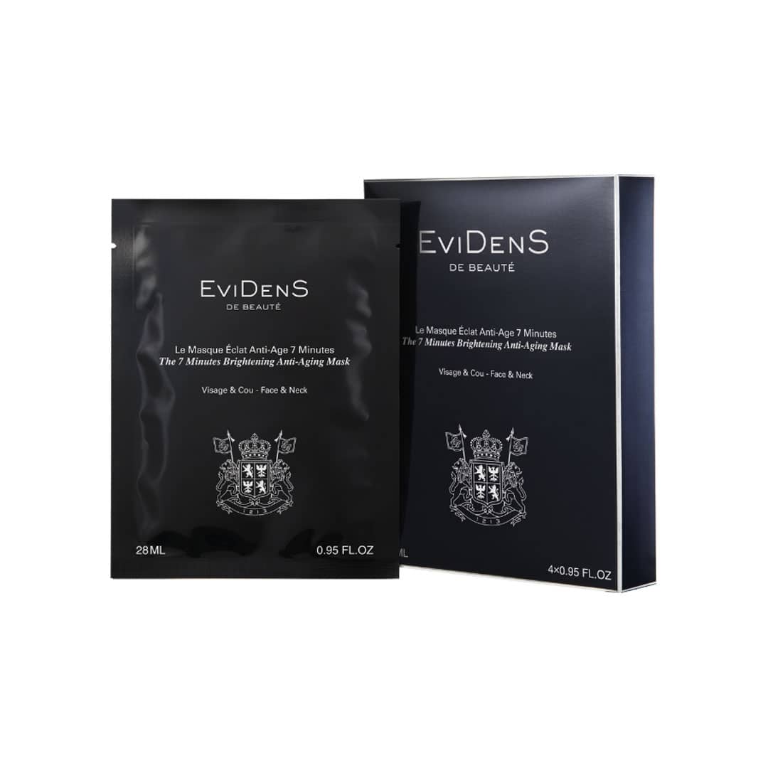 Evidens 7 minutes anti-aging brightening mask 4 x 28 ml.