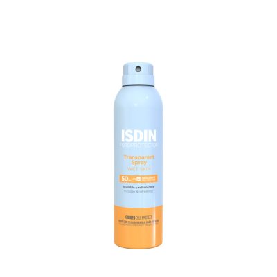 Isdin Fotoprotector Transparent Spray Wet Skin 50 SPF.